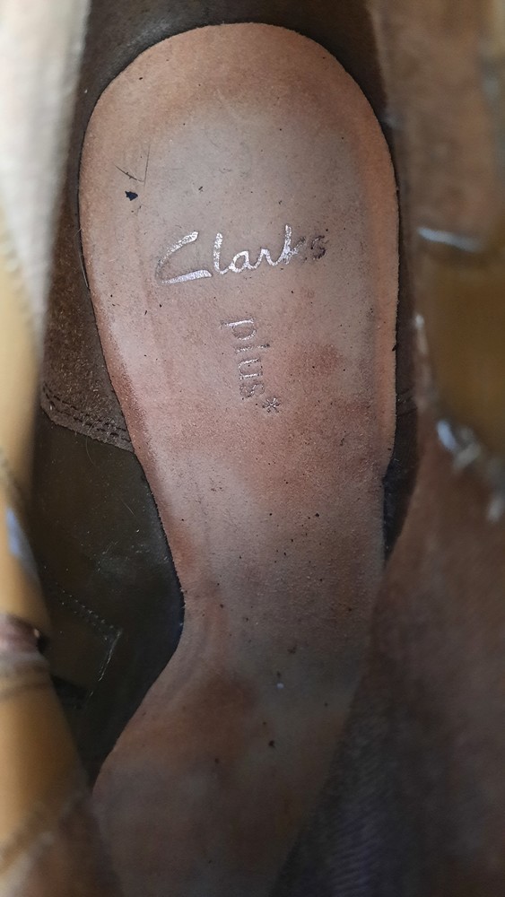 Ботинки полуботинки clarks натуральный замш размер 39 фото №6